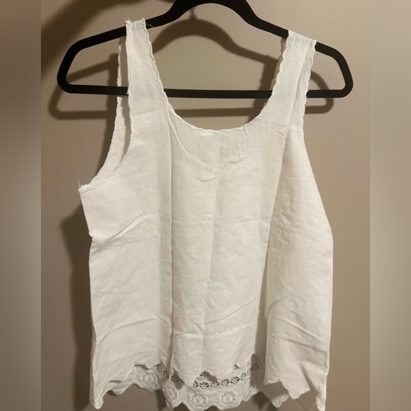 Mango Linen Sleeveless top with exquisite details and design - Picture 3 of 7